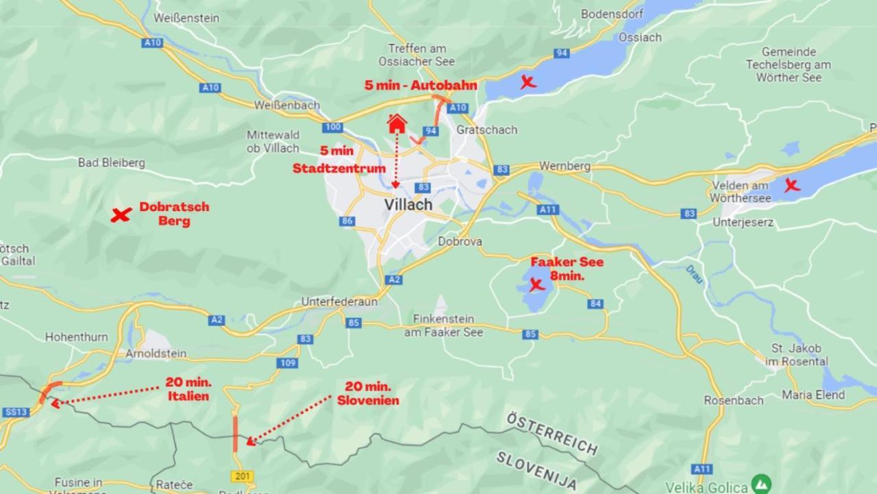 Apartmán Panoramablick Exklusiv Villach Exteriér fotografie
